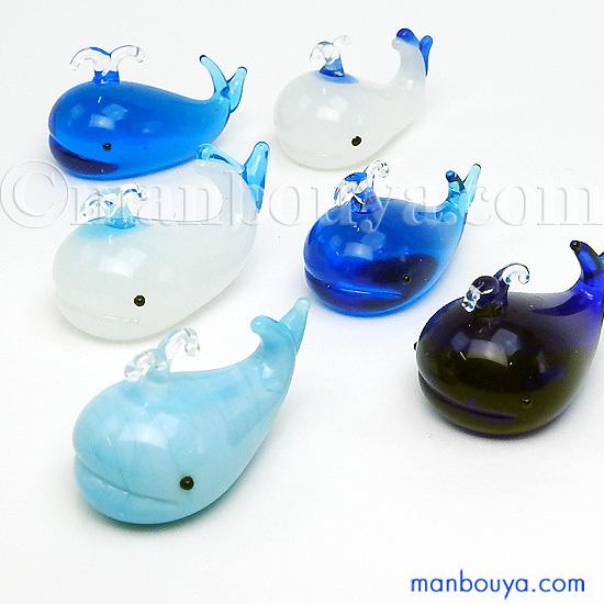 クジラ ミニチュア ガラス細工 セット ンテリア雑貨 海の生き物 くじら