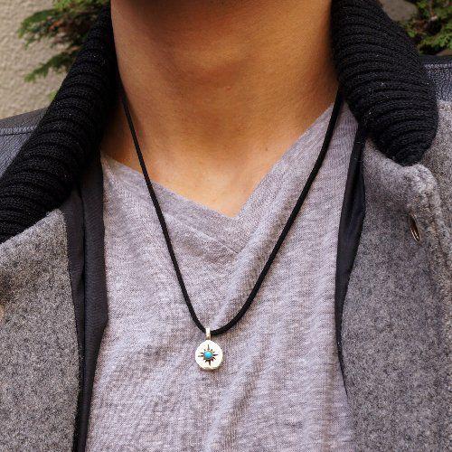 シルバー925 ターコイズカラーの石が爽やかなペンダントトップ