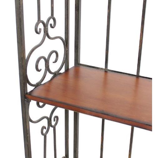 輸入家具 ディスプレイラック 飾り棚 アイアン ウッド シェルフ 食器棚