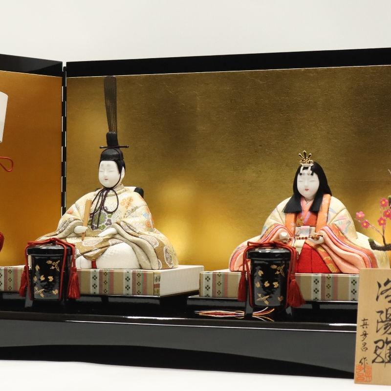 雛人形 木目込み雛 洛陽 真多呂 木目込親王 古今人形 金屏風 2024