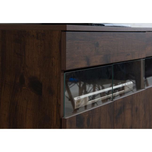 キャビネット 収納棚 ヴィンテージ風 木製 ブラウン 幅61 : 収納家具