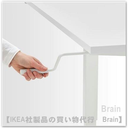 イケア（IKEA） TROTTEN/トロッテン デスク 昇降式120x70 cm ホワイト