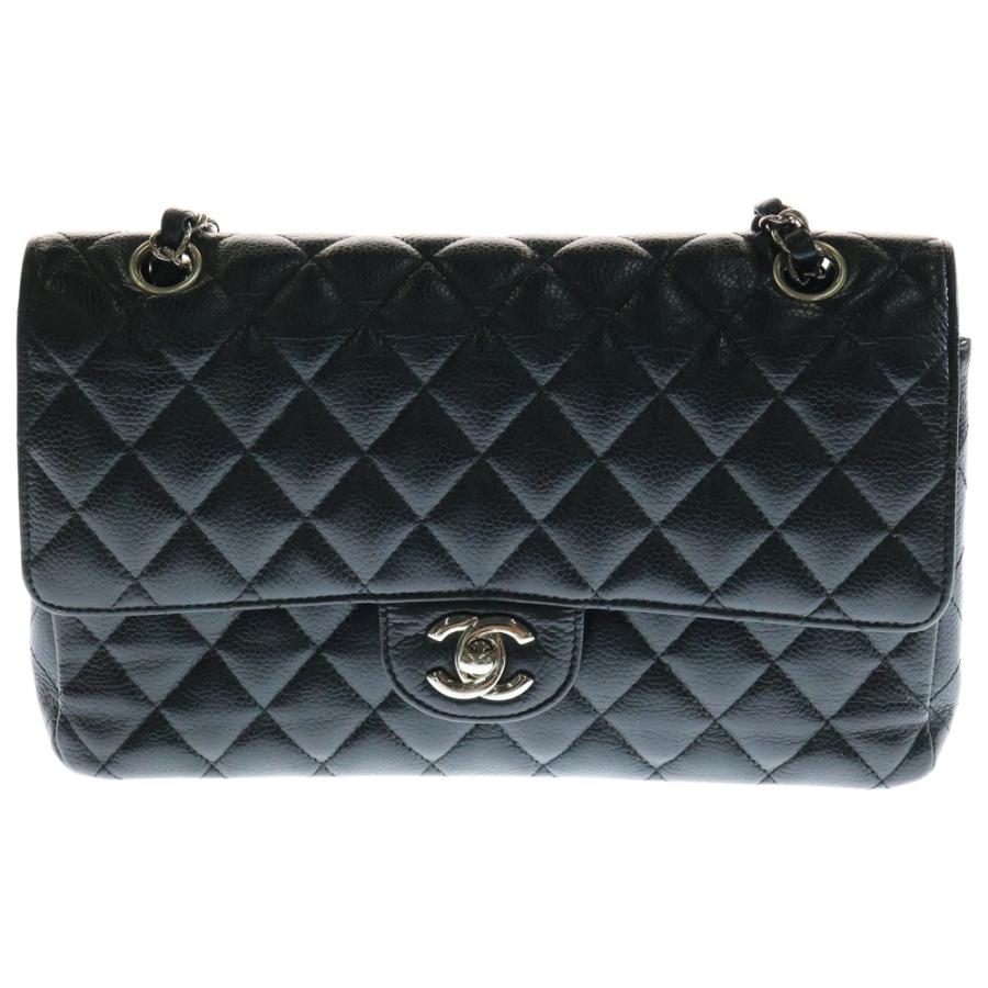 CHANEL（シャネル） マトラッセ25 キャビアスキン レザー ダブル