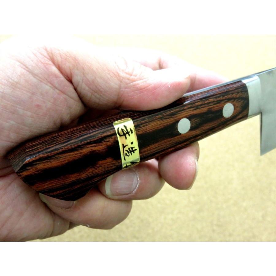 包丁 三徳包丁 17cm (170mm) 関の刃物 本割込 3層鋼 V金1号 VG-1 口金