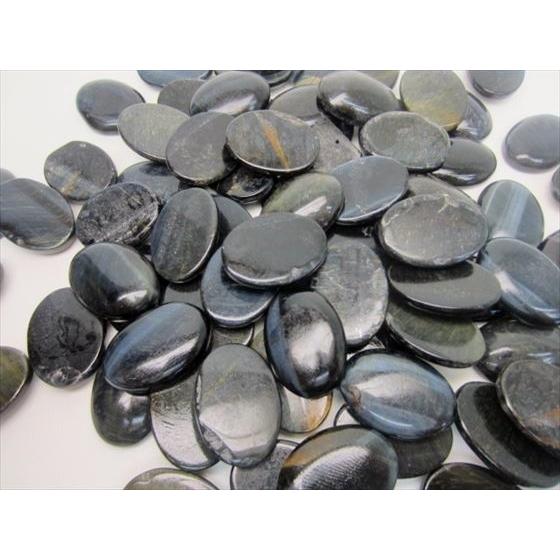 訳あり 裸石 ルース ブルータイガーアイ カボションカット 25×18×6.5mm