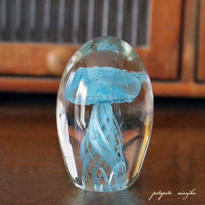 ジェリーフィッシュ ライトブルー クラゲ クラフトガラスワーク くらげ