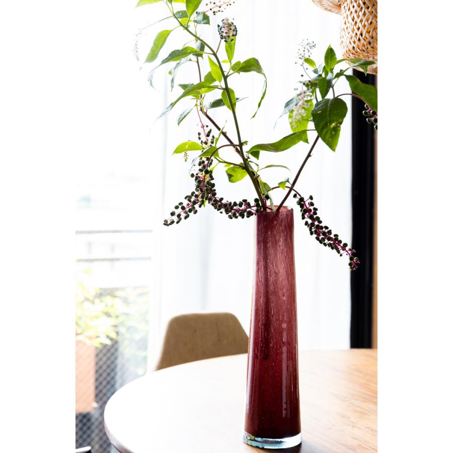 HenryDean ヘンリーディーン グラスXL クラレット ガラス花瓶 花器 : S