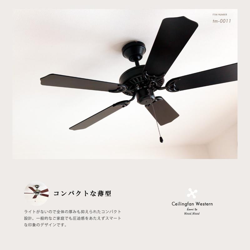 シーリングファン ライトなし 照明なし 傾斜天井対応 サーキュ