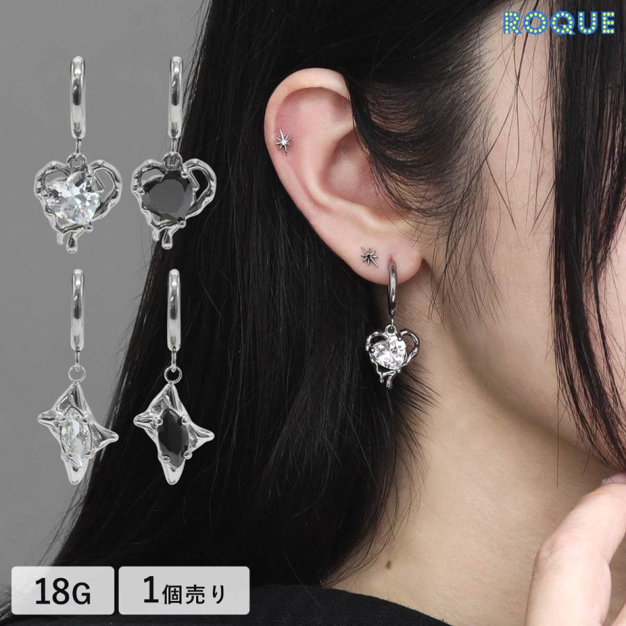 ROQUE（ロキ） フープピアス アシンメトリー ゴシック モチーフ