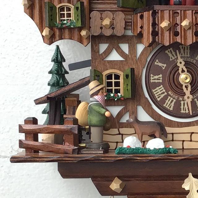 からくり時計 鳩時計 壁掛け 掛け時計 おしゃれ 北欧 森の時計 ドイツ