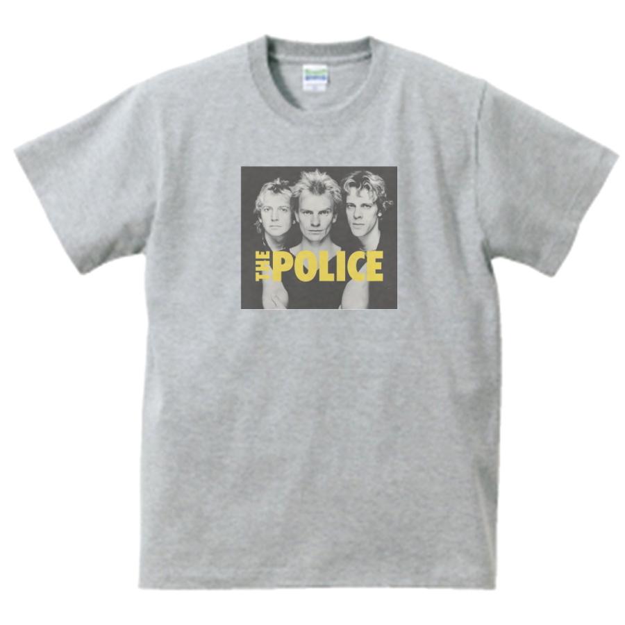 THE POLICE 音楽Tシャツ ロックTシャツ バンドTシャツ グレー : うえき