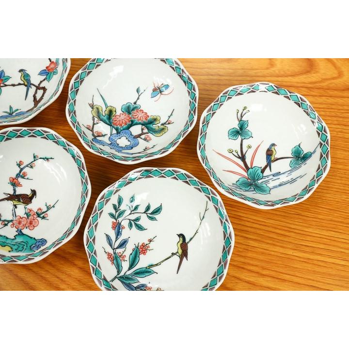 九谷焼 3.3号皿揃 古九谷風 / 美山窯 和食器 皿 小皿 人気 ギフト 化粧