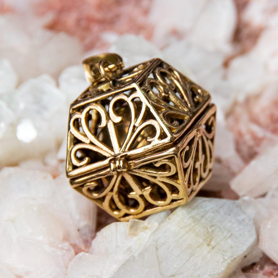 ガムランボール ネックレス インド アクセ エスニック文様のガムラン