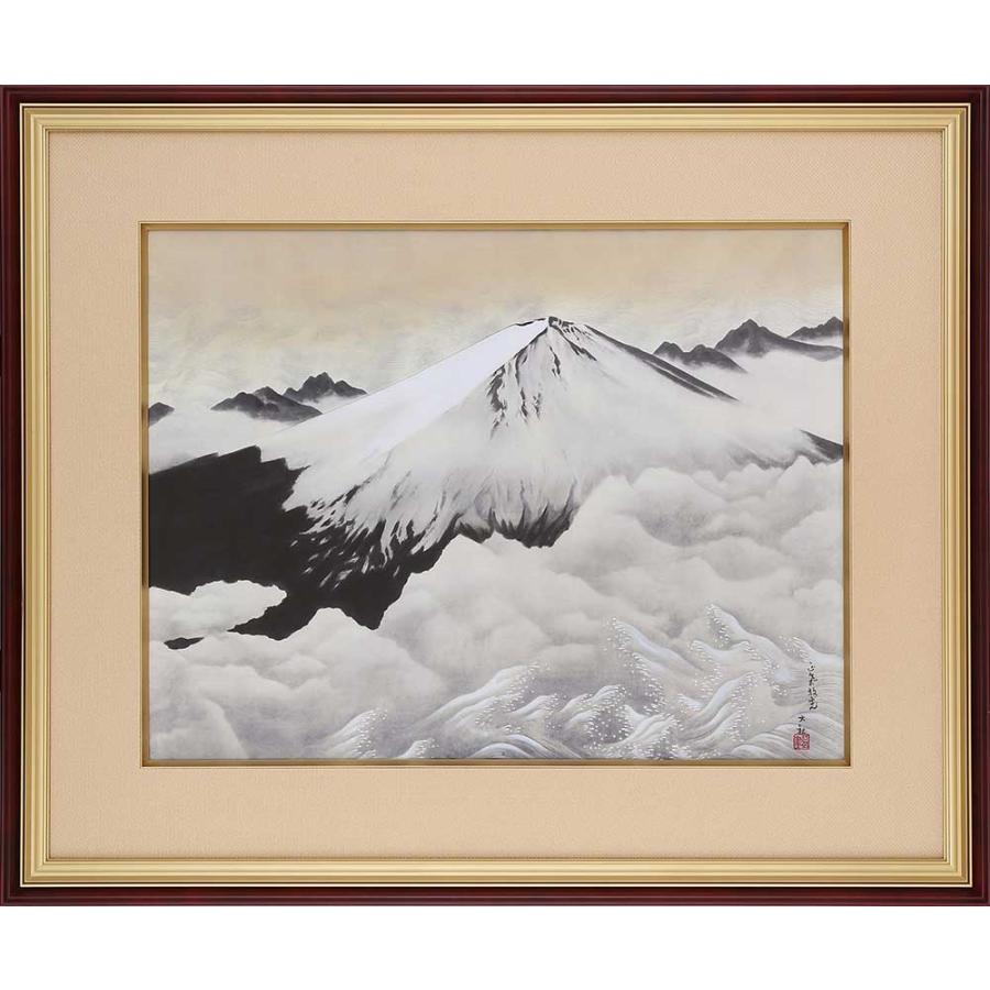 横山大観 正気放光 複製画 巧藝画 10号 額 掛軸 大塚巧藝社 : クラウド