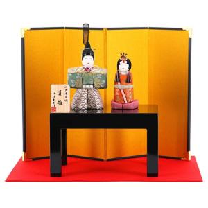 市松人形 おさな人形 男の子(中) でんでん太鼓付き 松乾斎東光作