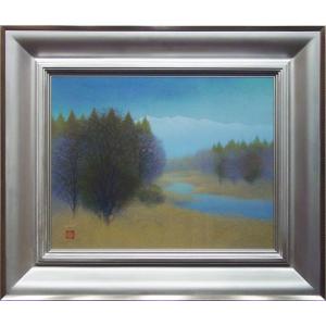 河本 正 『富嶽』 日本画 P15(15号) 絵画 日本画 富士山 縁起 送料無料