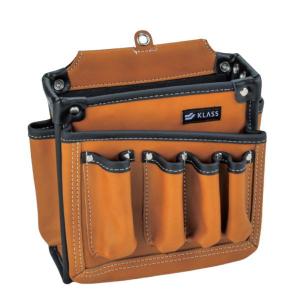KLASS 極東産機 本革腰袋 ダメージブラウン ワイド 11-8175 : イーヅカ
