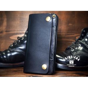 トラッカーウォレット ショートタイプ クロコダイル・サドルレザー