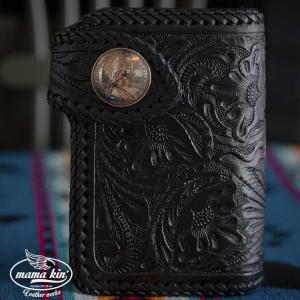 二つ折り財布/栃木レザー/バイカーズウォレット/ライダースウォレット