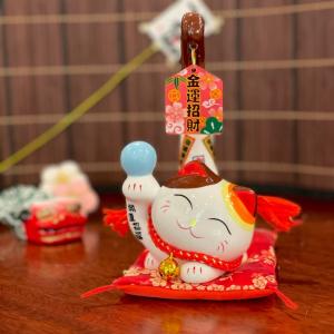 招き猫 特大 al21015 八方来財 ファミリー 家族 猫 笑顔 福 幸運 金運