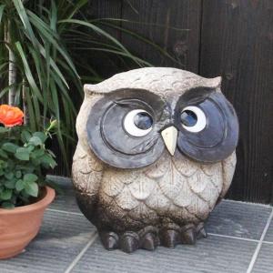 ふくろう 石像 お招きふくろう 大サイズ 玄関やお店の軒先に縁起が良い