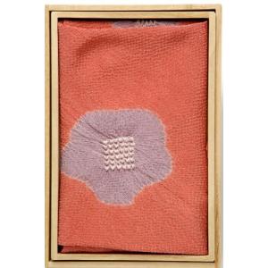 大阪長生堂 風呂敷 ふろしき 正絹 風呂敷 梅絞り ローズ 中巾 約45cm幅