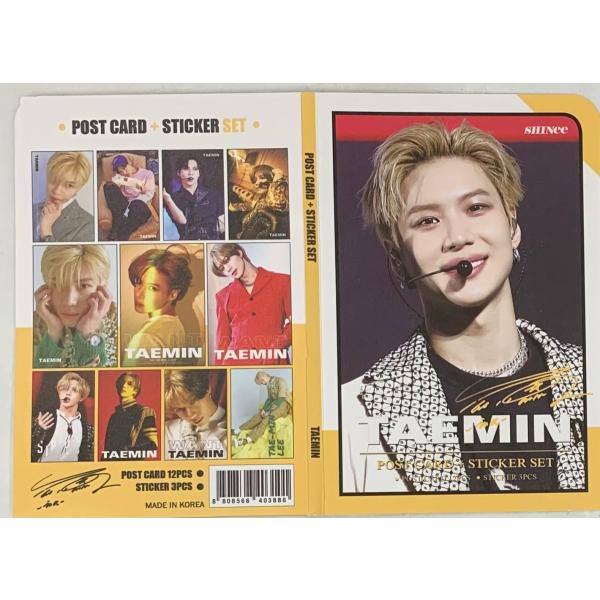 TAEMIN テミン SHINee シャイニー ポストカード ステッカーセット