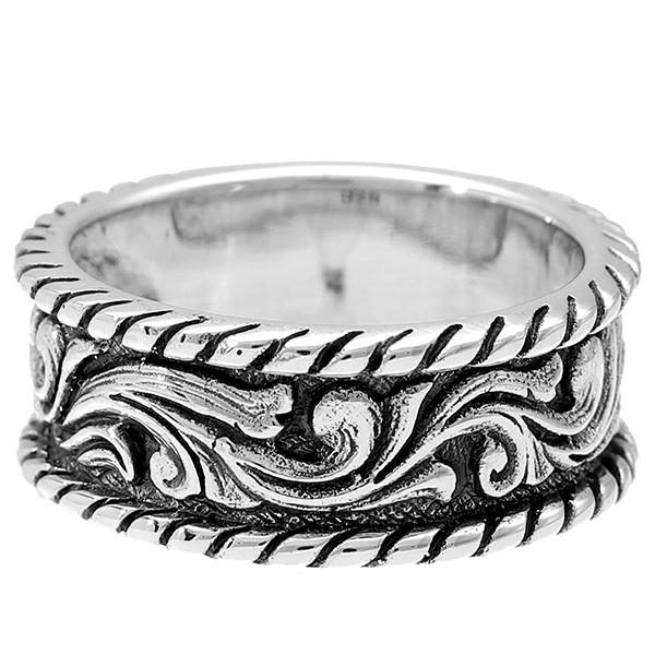アラベスク ロープ シルバー リング 17号 唐草 模様 指輪 シルバー