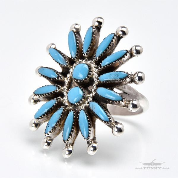 Indian Jewelry FUNNY公式ストア ズニ族 ターコイズ ニードルポイント