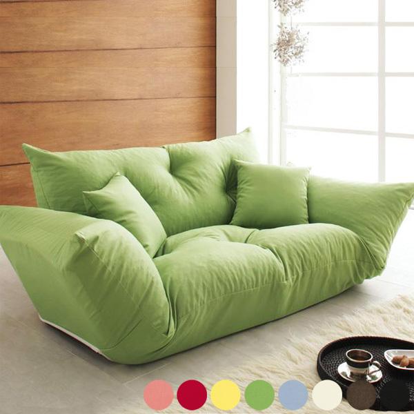 ローソファー 2人掛け 幅120 幅160 リクライニングソファ ソファ