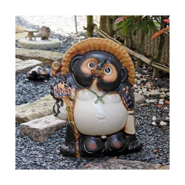 ポイント5倍]信楽焼 狸 置物 開運 たぬきの置物 15号(名入れも可) 玄関