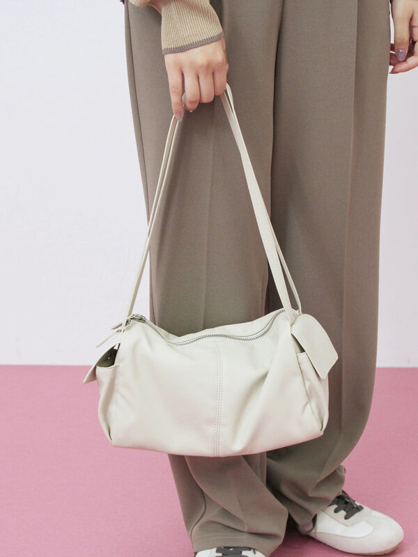 セール】 ダブルストラップミニバッグ（ブラック/ボルドー/ライト