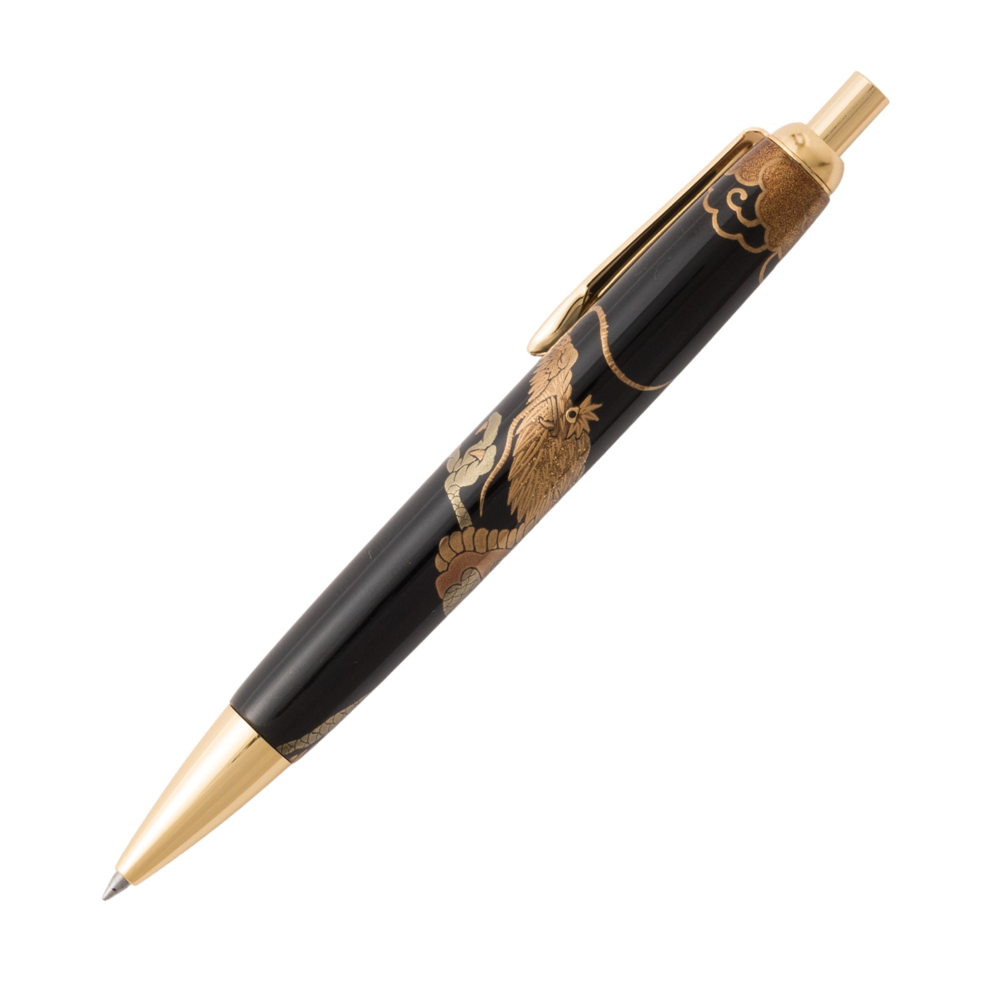 輪島塗 ボールペン | 龍蒔絵 | 黒 | 大藤漆器店
