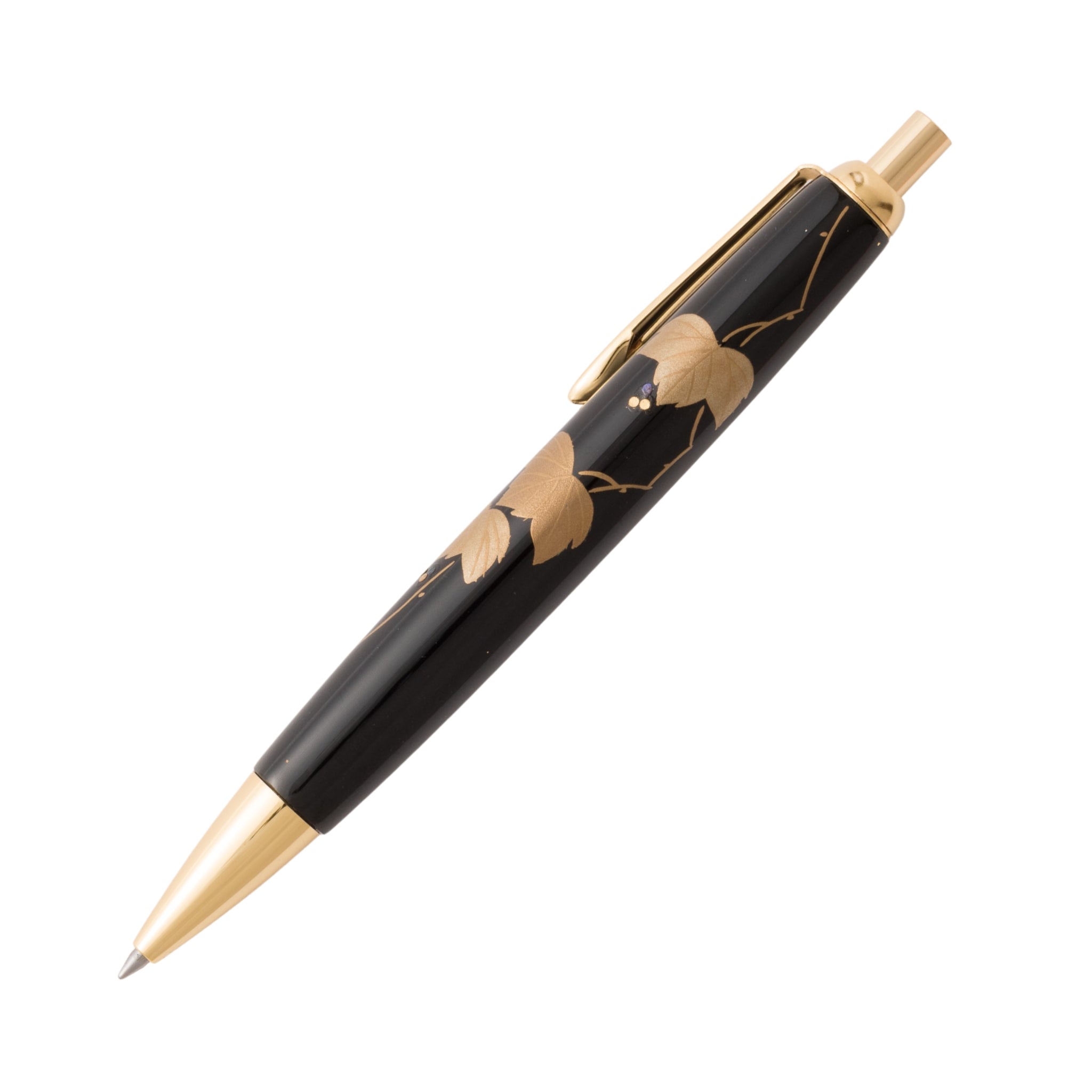 輪島塗 ボールペン | 蔦蒔絵 | 黒 | 大藤漆器店