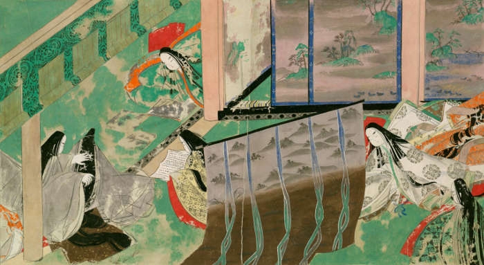 源氏物語絵巻｜日本大百科全書・世界大百科事典・国史大辞典｜ジャパン