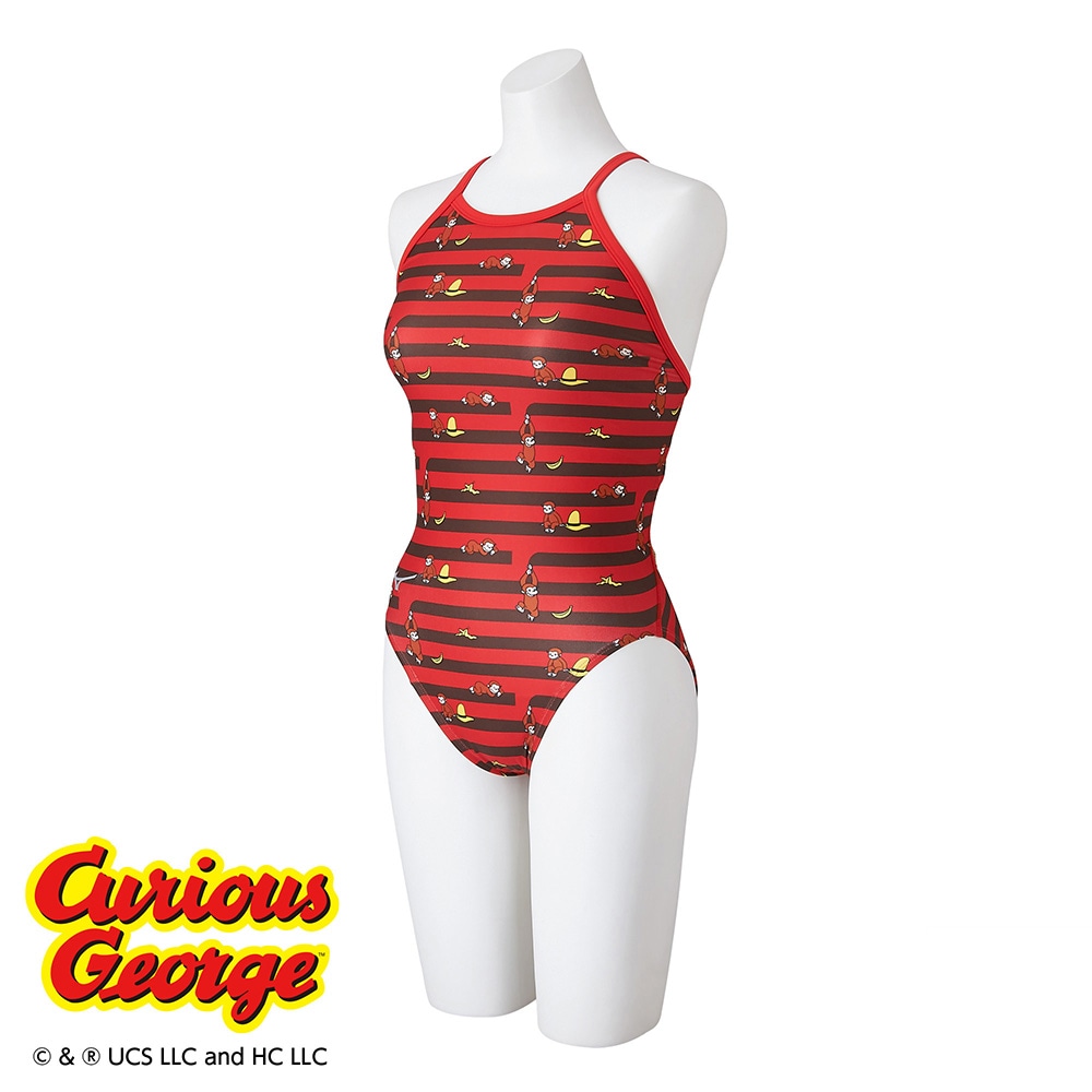 おさるのジョージ】競泳練習用ミディアムカット|N2MAB799|競泳水着