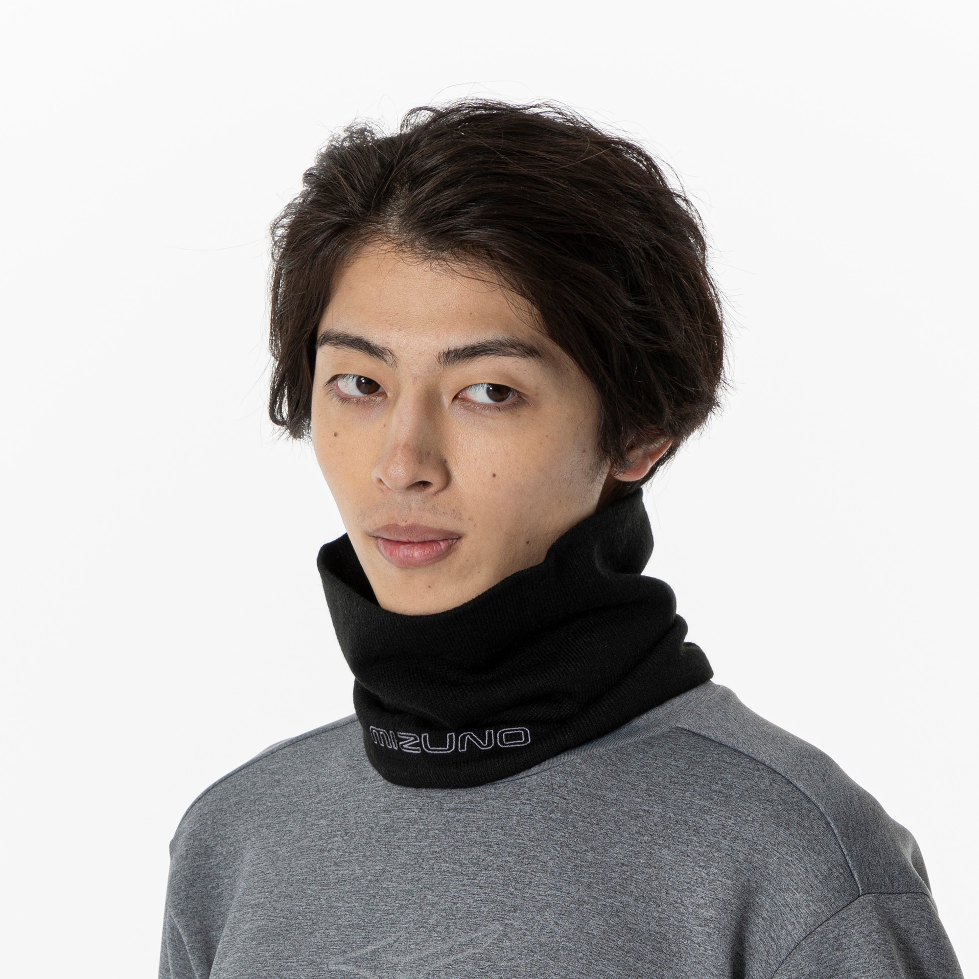 吸湿発熱】ブレスサーモネックウォーマー|32JYA707|ミズノトレーニング