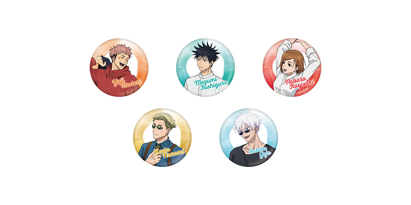 呪術廻戦 全サ リッチポスター 缶入りホロカードセット 缶バッジ