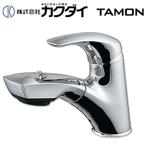 184-002｜カクダイ洗面用蛇口 TAMON[台][シングルレバー混合水栓]