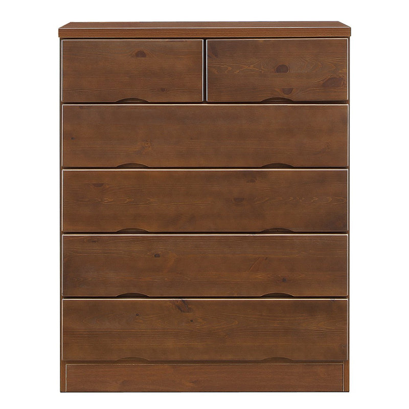 KaguBuy ラメル タンス チェスト 5段 ハイチェスト 木製タンス 箪笥 80