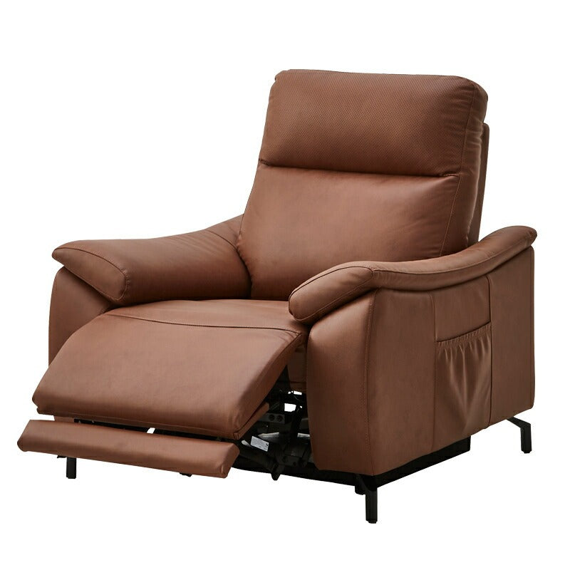 KaguBuy 開梱設置 スピーカー内蔵 電動リクライニングソファー 本革