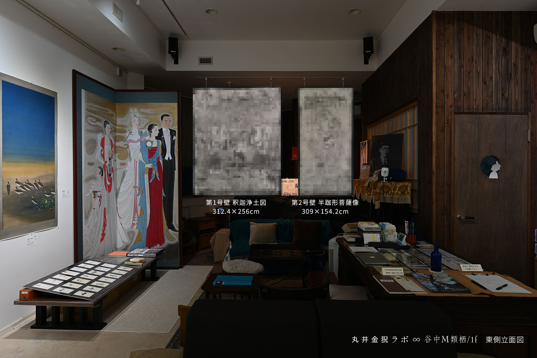 丸井金猊 - KINGEI MARUI｜第1号壁 釈迦浄土図 - 吉岡堅二（吉岡班）