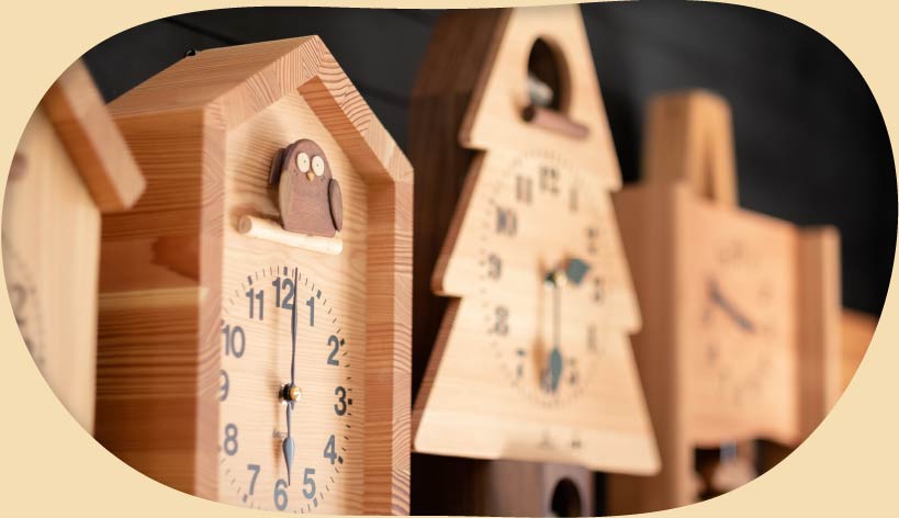 キコリ 手づくり時計工房【本店】｜壁掛け 贈り物 人気 木製