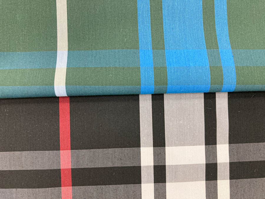 KYC413-W 1 T／C先染めタイプライターチェック｜先染め｜小紋工房