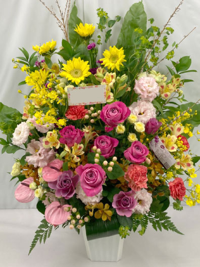 生花アレンジメントフラワー おまかせ15,000円コース｜胡蝶蘭通販の