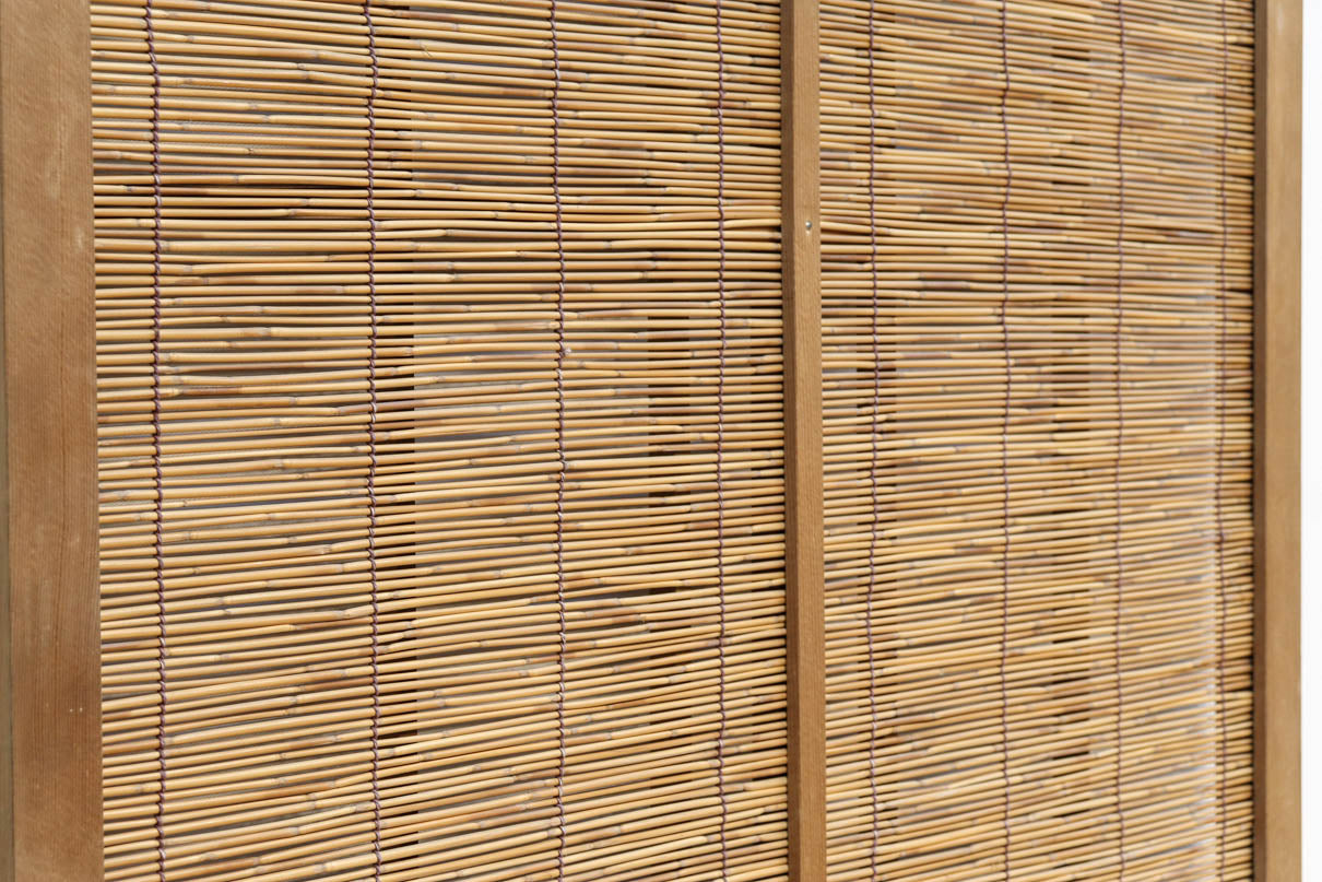 幅672ミリ スリム幅!! 鷹の透かし板が趣きを与える簾戸 F8394 在庫4枚