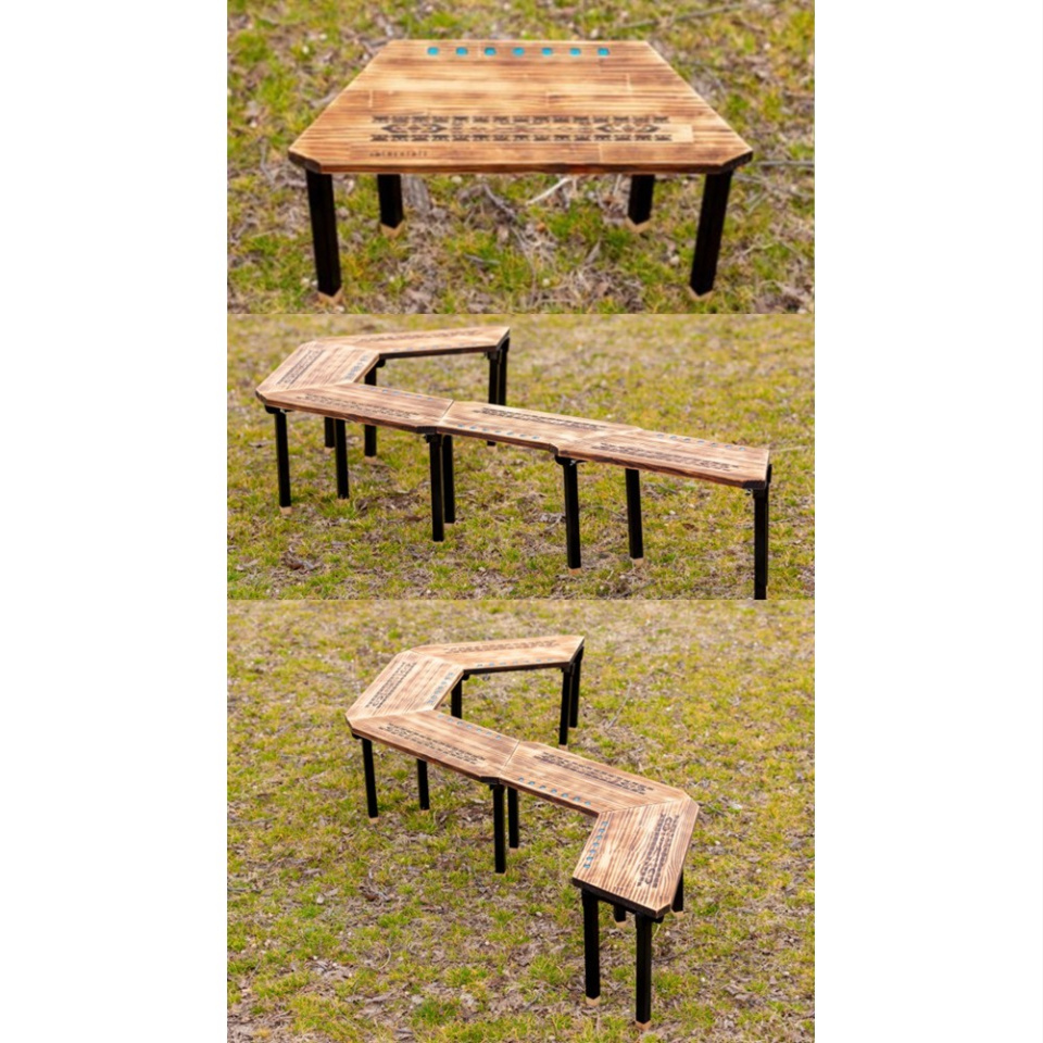 こころ粋 / HEXA-TABLEヘキサテーブル テーブルセット/ダーク