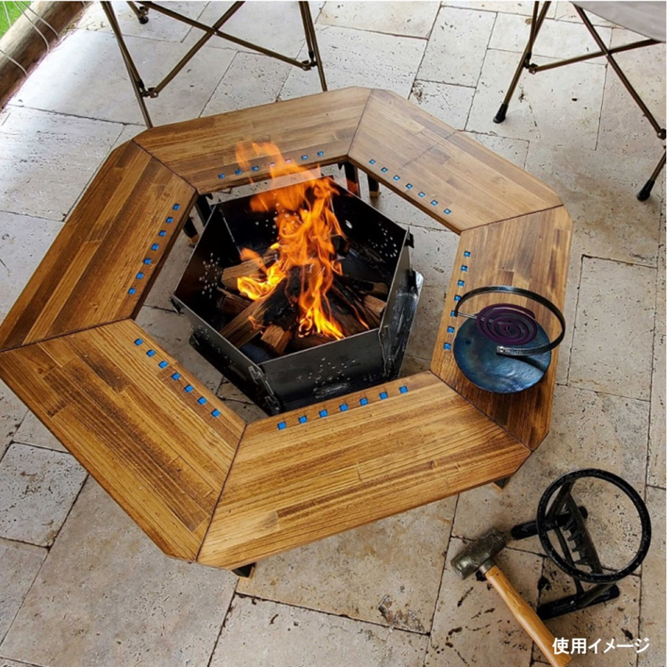 こころ粋 / HEXA-TABLEヘキサテーブル テーブルセット/ダーク