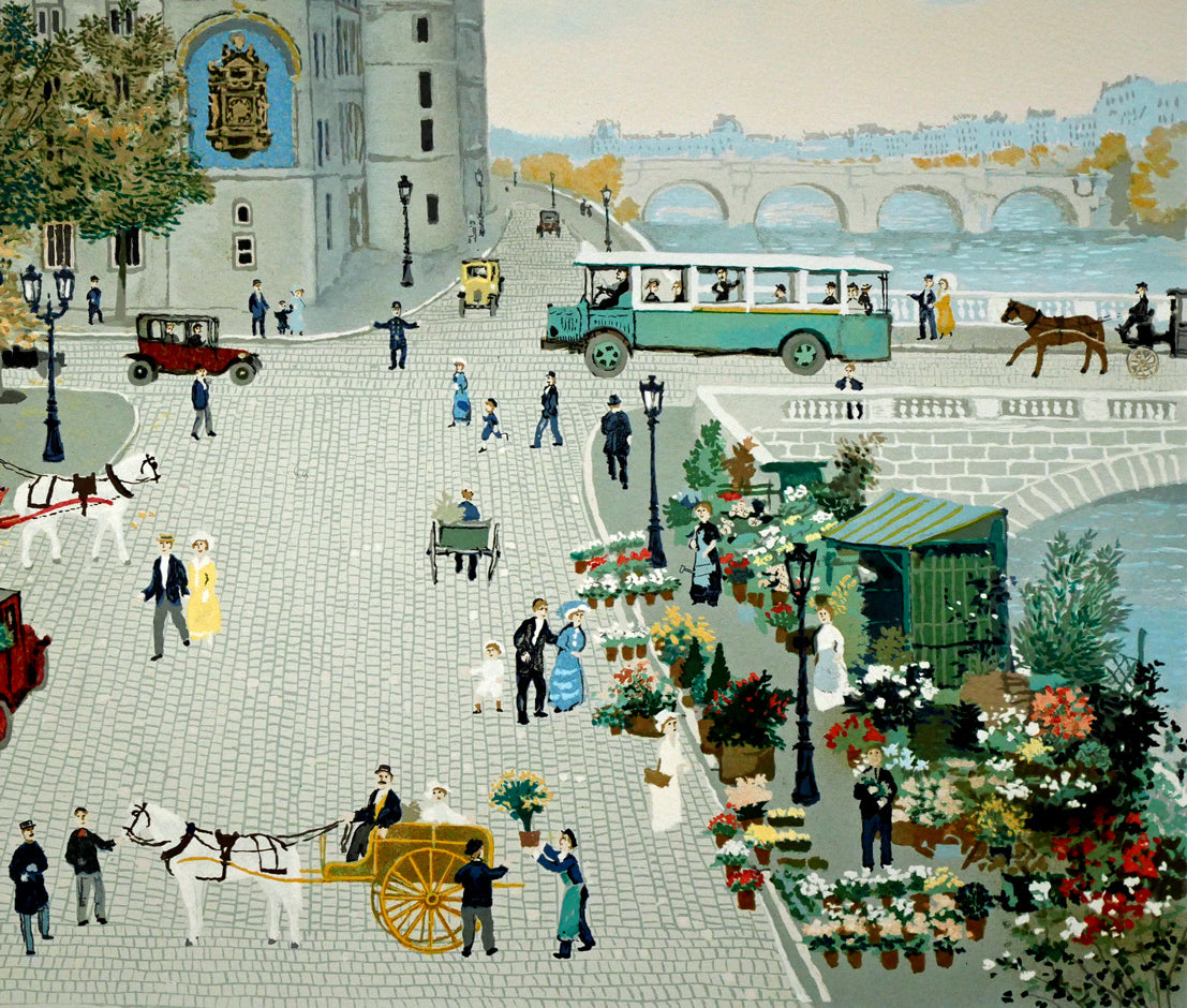 ミッシェル ドラクロワ（Michel DELACROIX）「花市場（フラワー