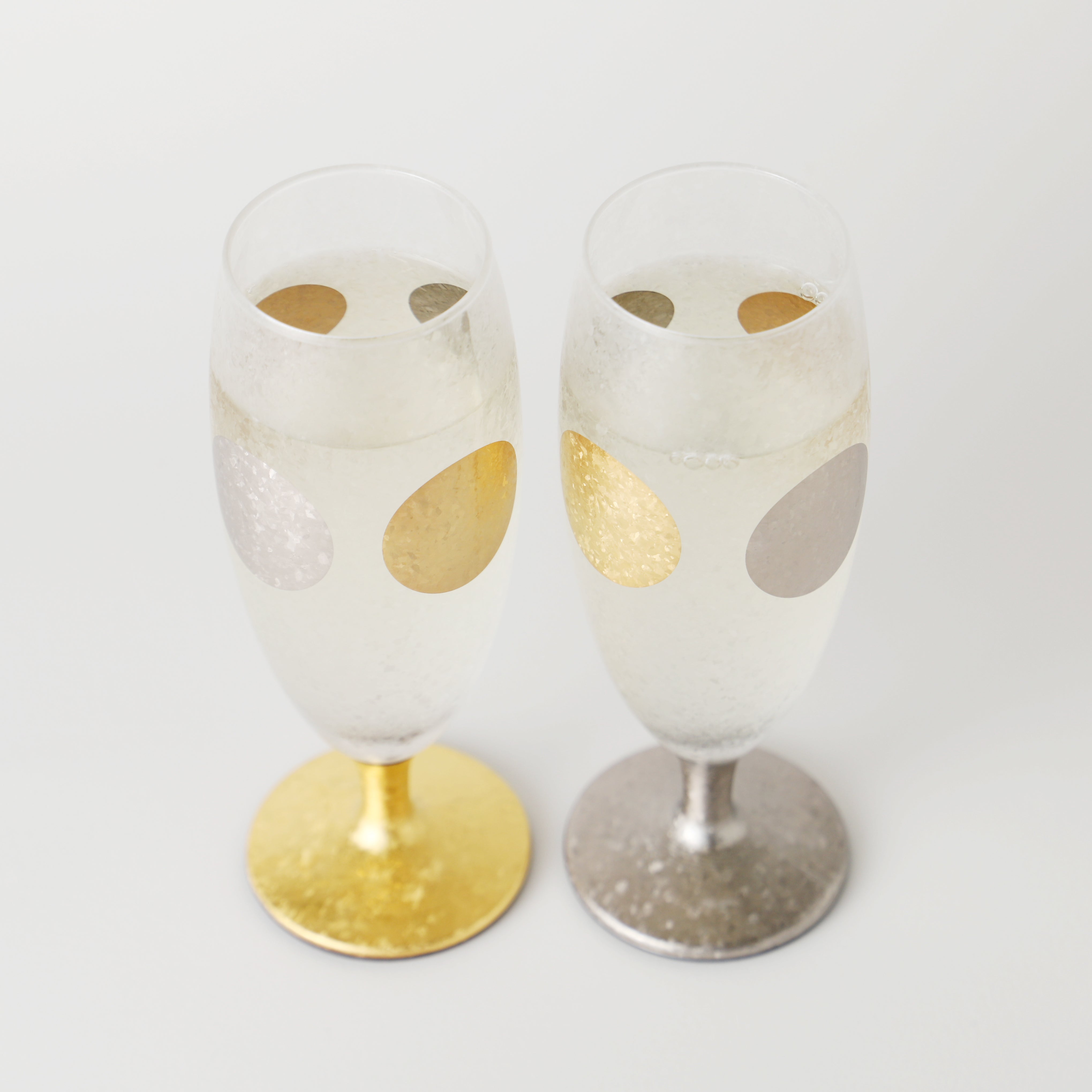 太陽と月の脚つきグラス / ペアセット | の酒器・グラス | クラフト酒